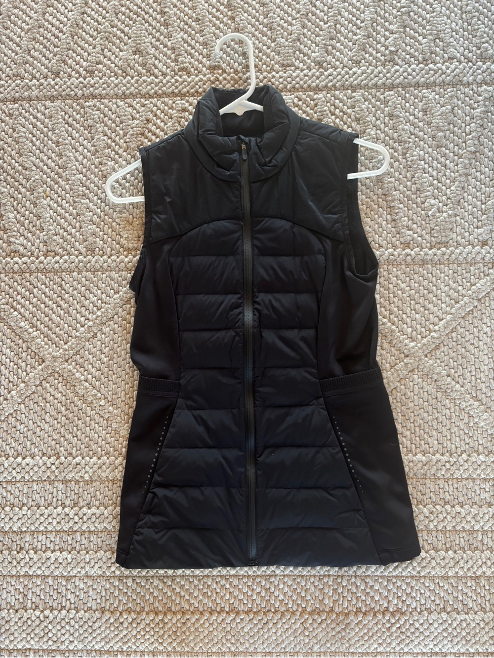 lululemon athletica Black Quilted Hybrid Vest
